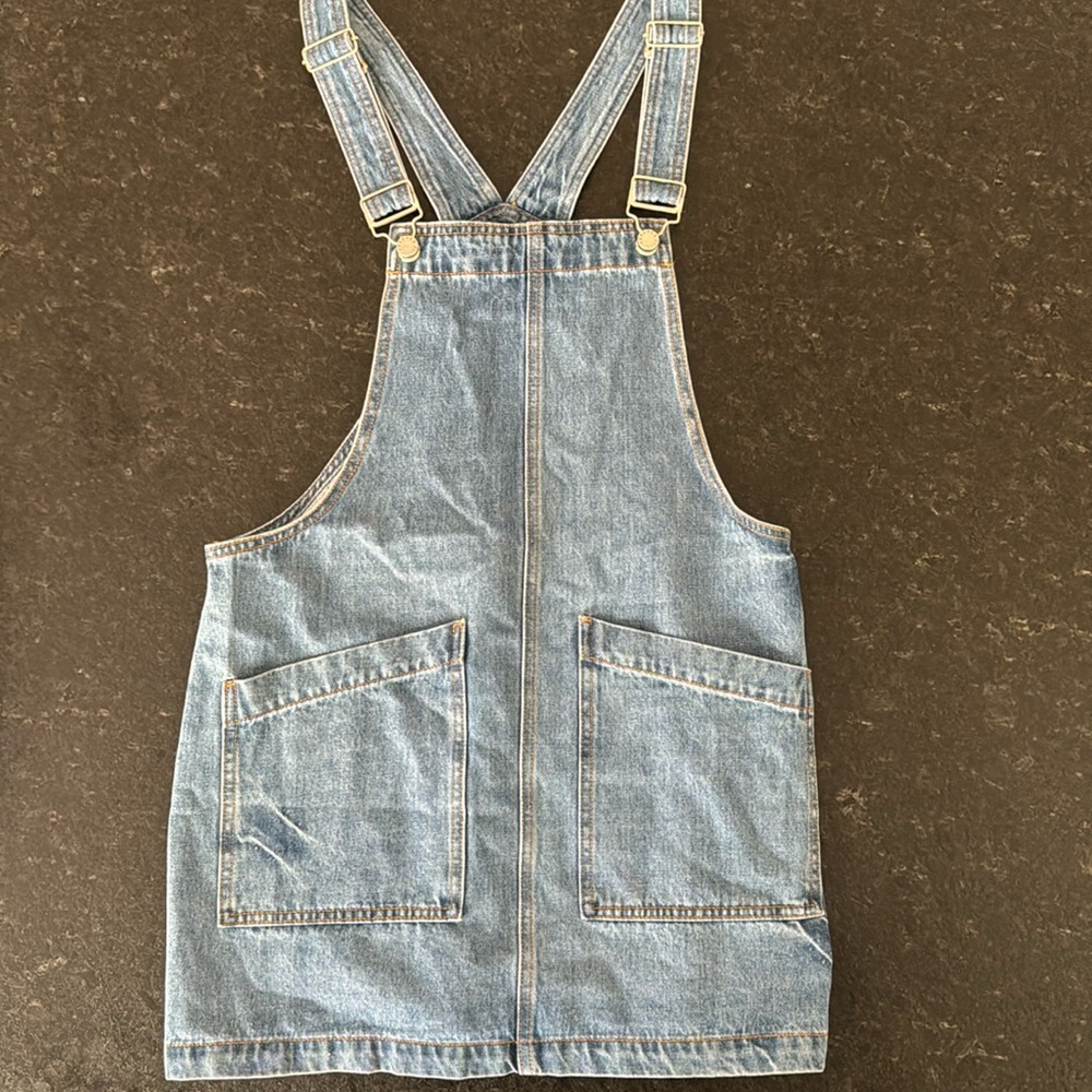 Overall denim dress